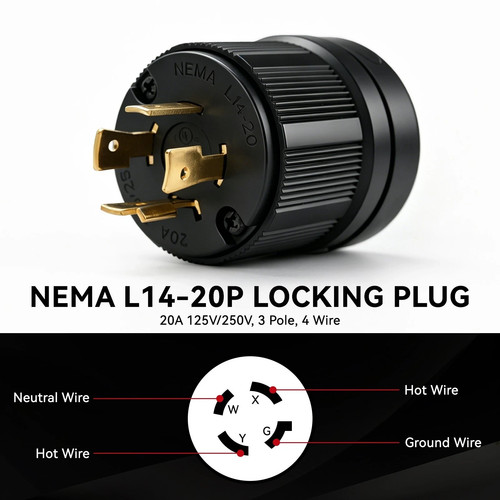Generator l14 20p locking - rv, l14-20p