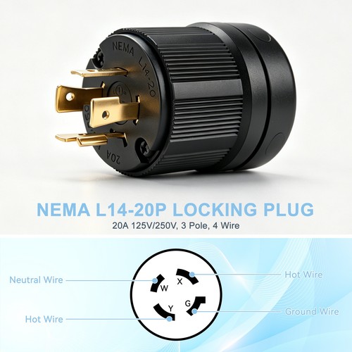 Industrial l14 20p locking - industrial, l14-20p